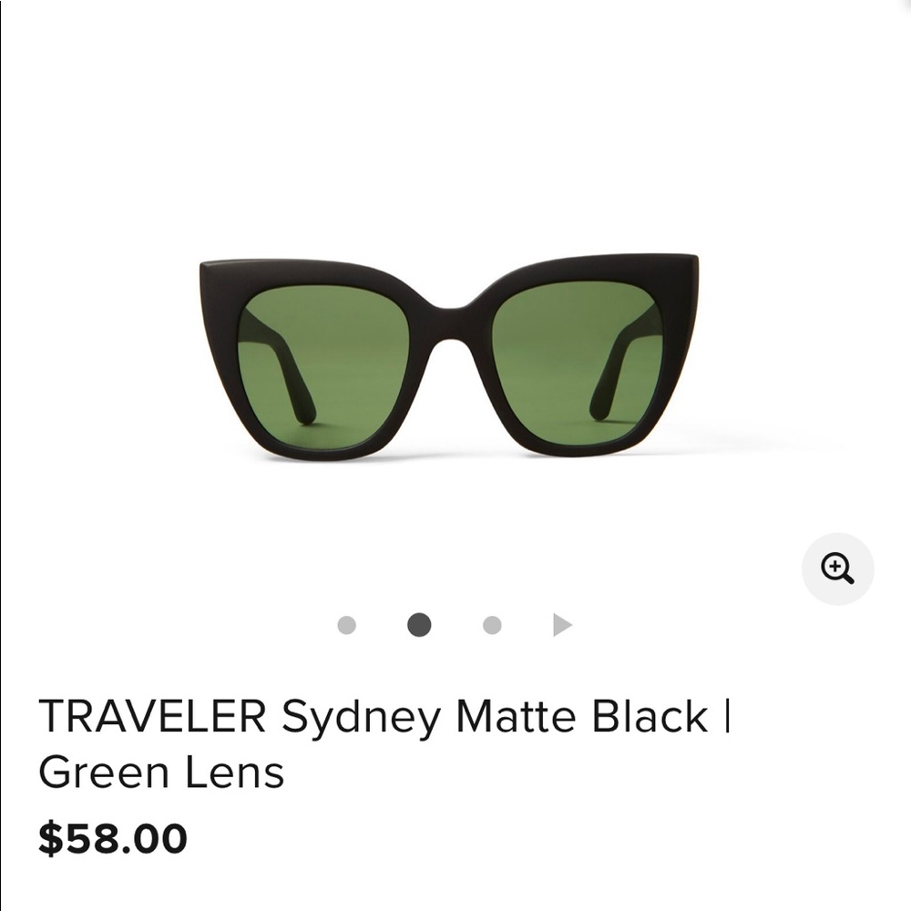 NWT TOMS Womens Sunglasses TRAVELER Sydney BLACK
